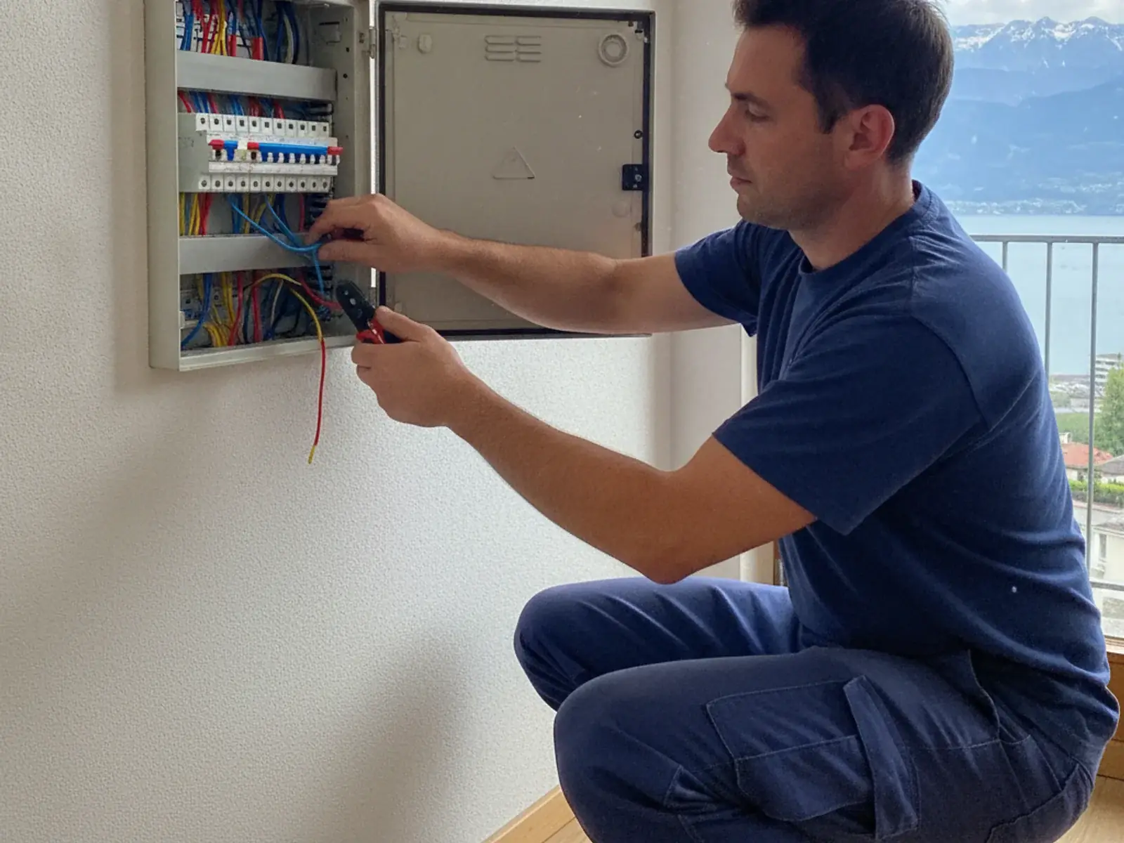 Électricien professionnel Morges — intervention sur tableau électrique